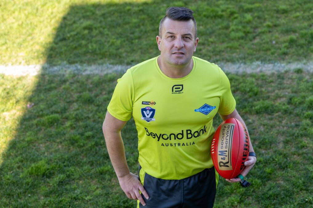 Warrnambool-based Gavin Sell will run out for his 600th game as an umpire on Saturday. Picture by Eddie Guerrero 