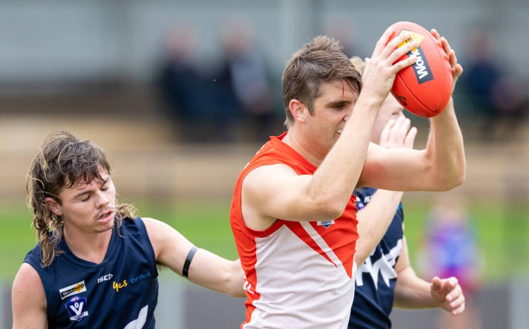 South Warrnambool forward Sam Kelly was prolific with four goals on Saturday. Picture by Eddie Guerrero