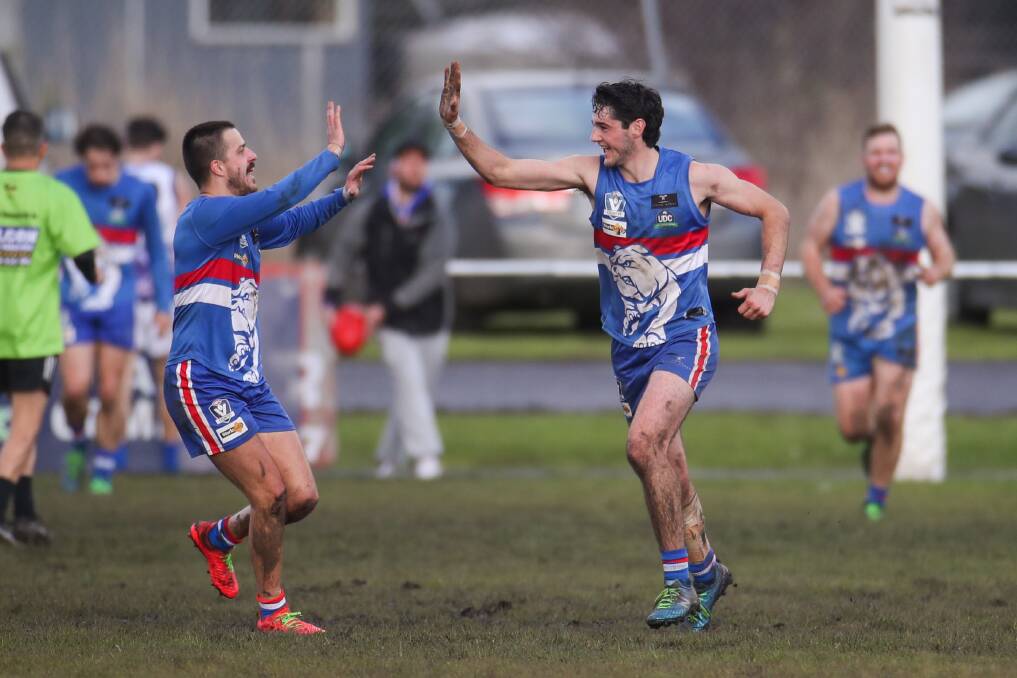 Jacob Moloney (right) has taken on Panmure's captaincy from Louis Kew (left), as last year's Warrnambool and District league grand finalist aims to go one step further in 2023.