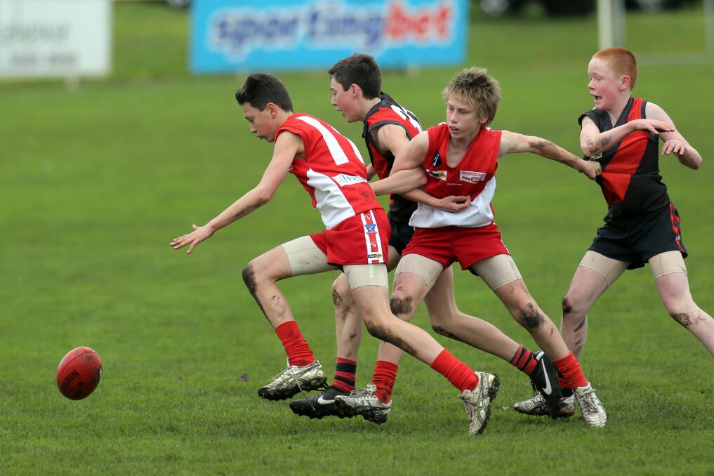 Hugh McCluggage in action for junior club South Warrnambool in 2012. File picture