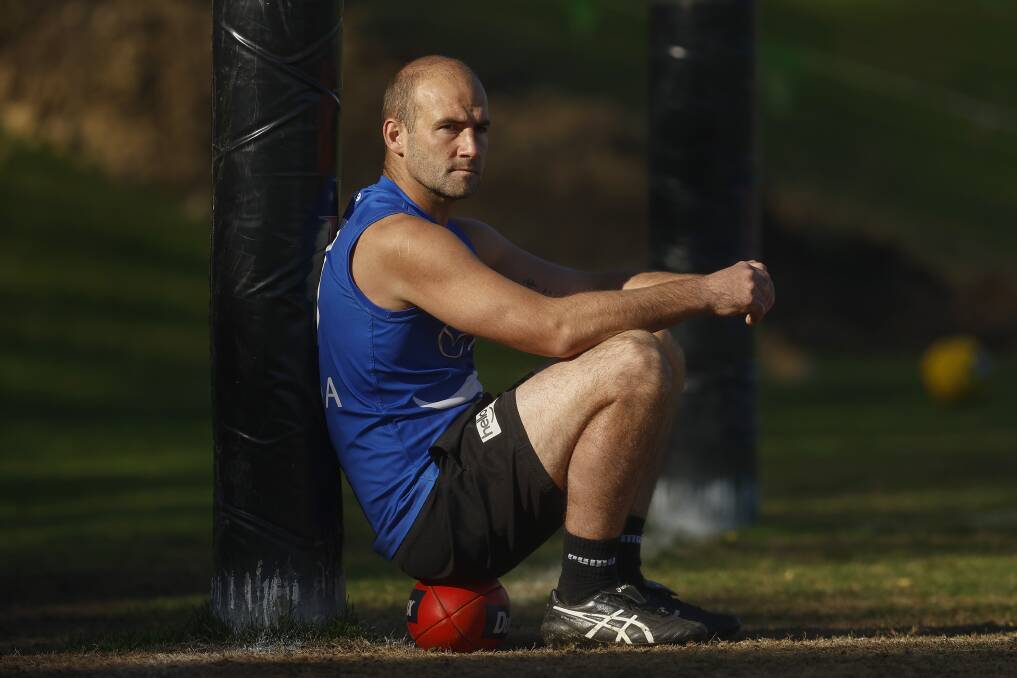 North Melbourne's Ben Cunnington, pictured at a training session in July, has announced his AFL retirement. Picture by Getty Images