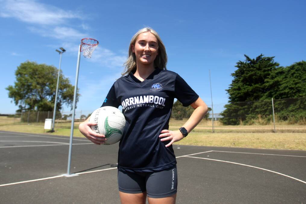 Isabella Baker joined Warrnambool Football Netball Club from Koroit in January of 2023. Picture by Meg Saultry