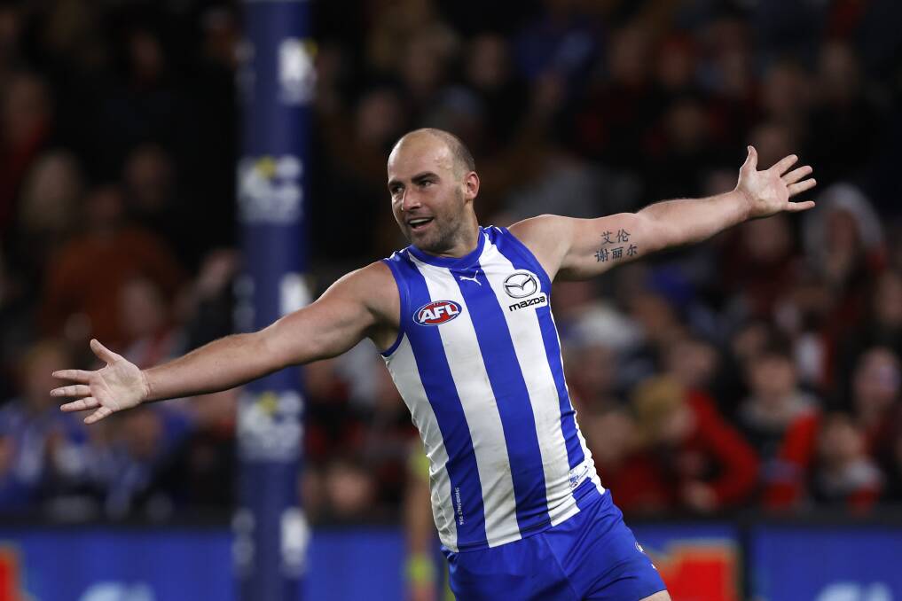 Ben Cunnington, pictured in his final AFL appearance in August, has signed with Hampden league club Warrnambool for 2024. Picture by Getty Images