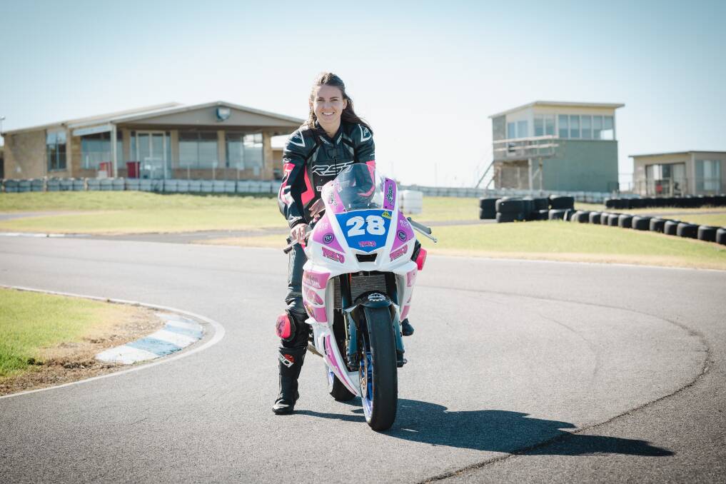 Tayla Relph, pictured at Warrnambool Kart Club's track, hopes to inspire young girls by racing on the world stage. Picture by Sean McKenna