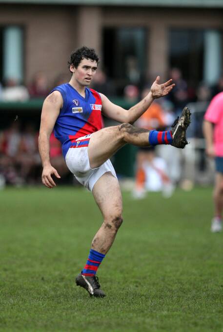 Xavier Moloney in action for Terang Mortlake in 2009. File picture