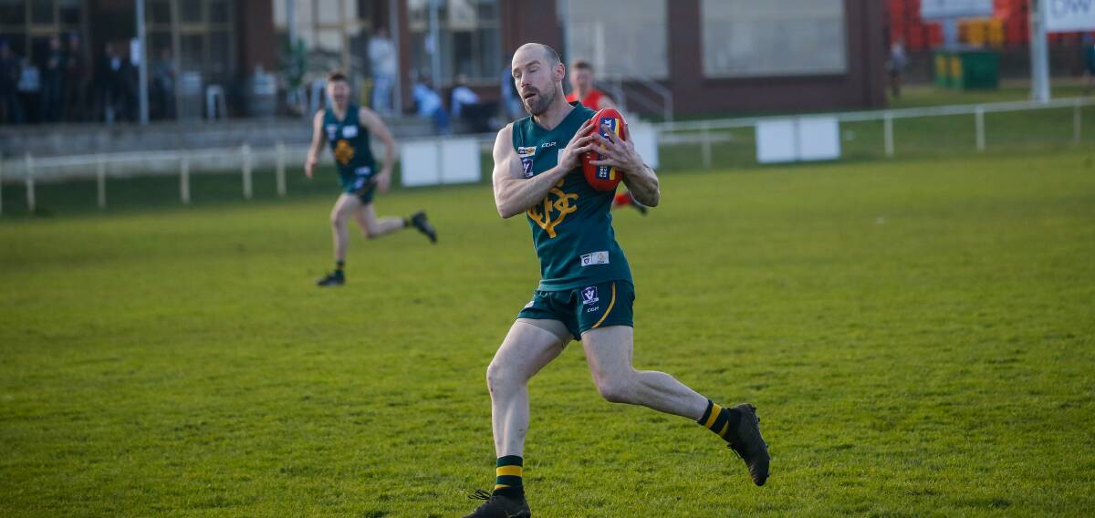 Nathan Forth, pictured in 2021, celebrated 300 club games for Old Collegians on Saturday. File picture