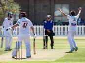 Port Fairy's Kaden Wilson appeals for a wicket in the division one semi-final against Nestles. File picture
