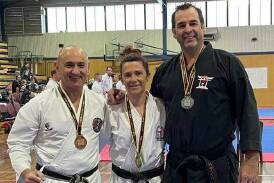 Jill Cole (middle) enjoyed a strong weekend at the National All Styles Championship. Picture supplied