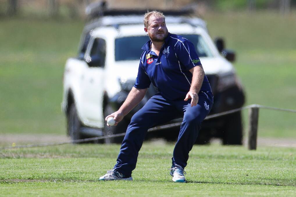 Former Mortlake skipper Todd Robertson in the South West Cricket grand final. 