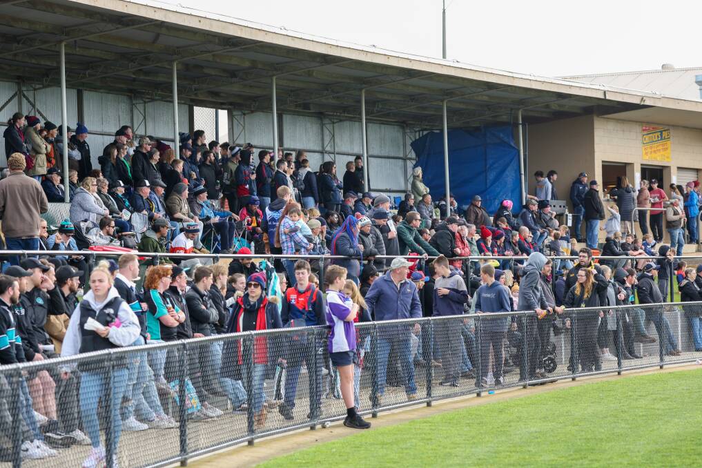 Supporters cheer on their teams at Reid Oval during the WDFNL grand final in 2023. Picture by Eddie Guerrero