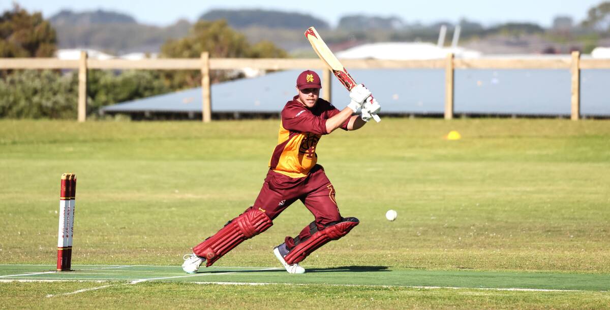 Nestles' Jacob Hetherington, pictured during his century in a Twenty20 earlier this season, played one of the great knocks on the weekend. Picture by Anthony Brady