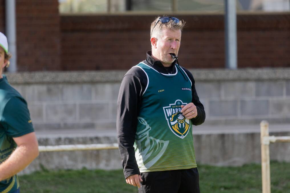 Old Collegians coach Ben van de Camp was pleased with his side's competitive showing on Saturday. Picture by Anthony Brady