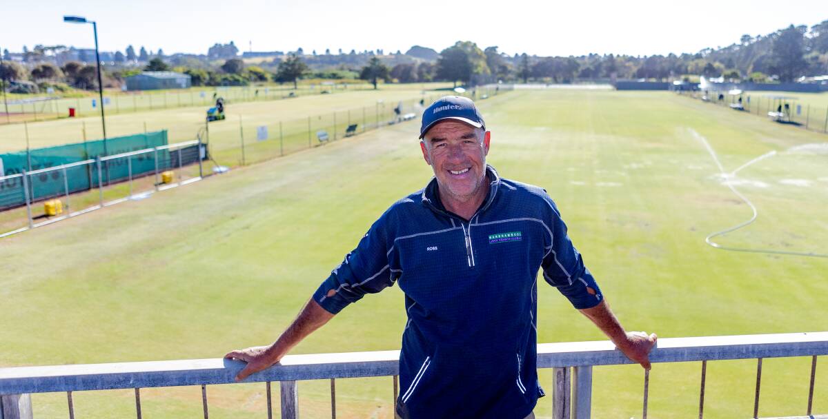 Ross Corbett at the Lawn Tennis Club ahead of this weekend's Warrnambool Open. Picture by Anthony Brady