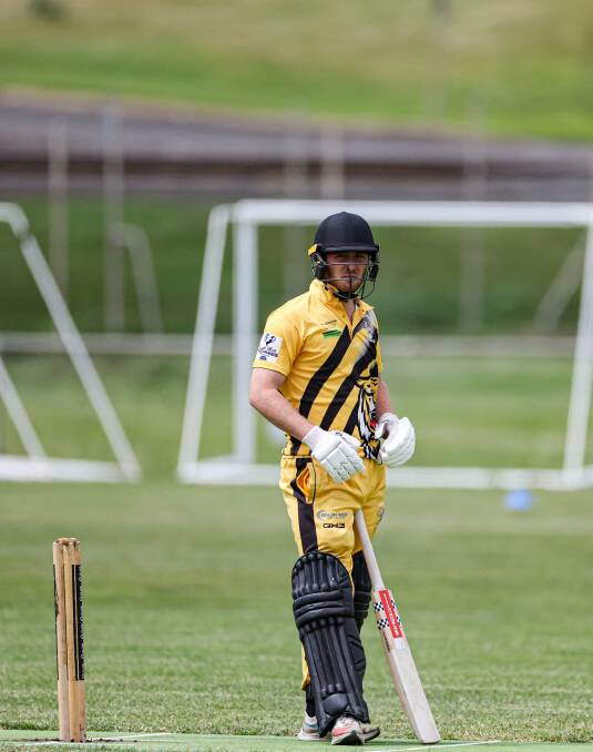 Merrivale's Theo Opperman at the crease this season. Picture by Sean McKenna