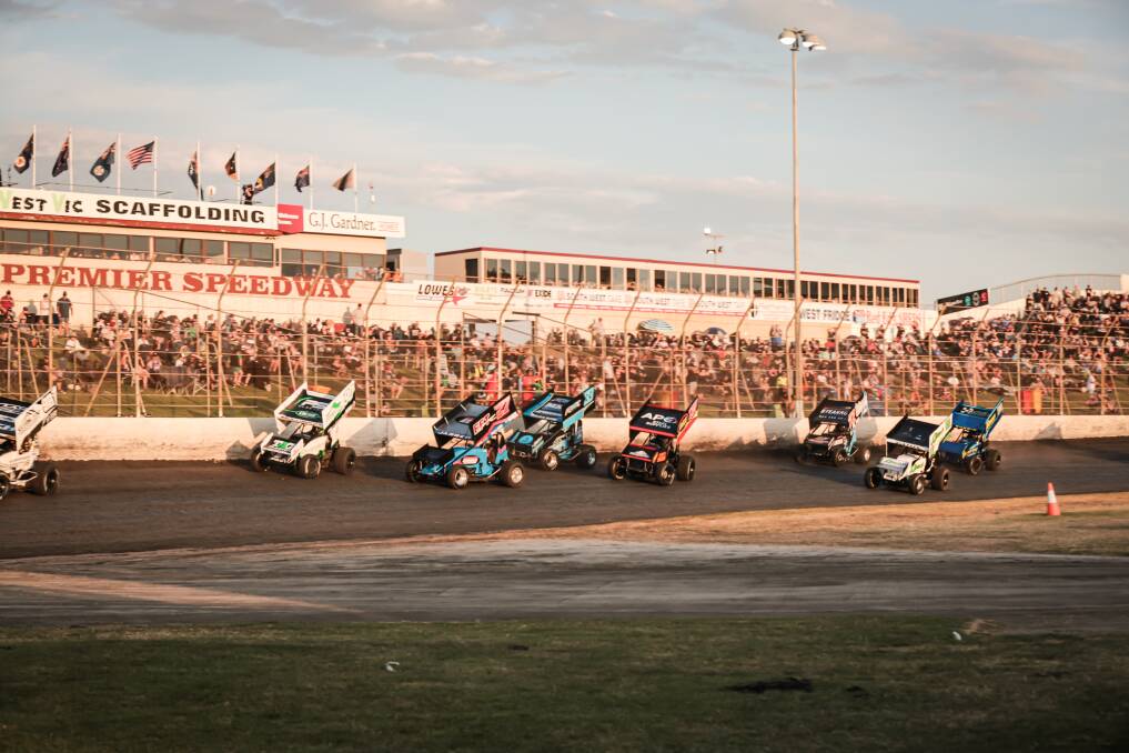 Crowds flocked to Premier Speedway for the double-header on Sunday and Monday night. Picture by Sean McKenna