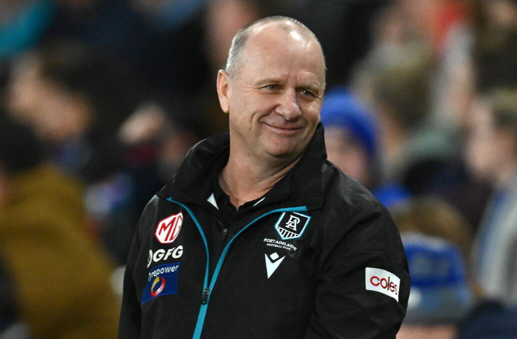 Ken Hinkley has re-signed with Port Adelaide as senior coach for two more seasons. Picture by Getty Images