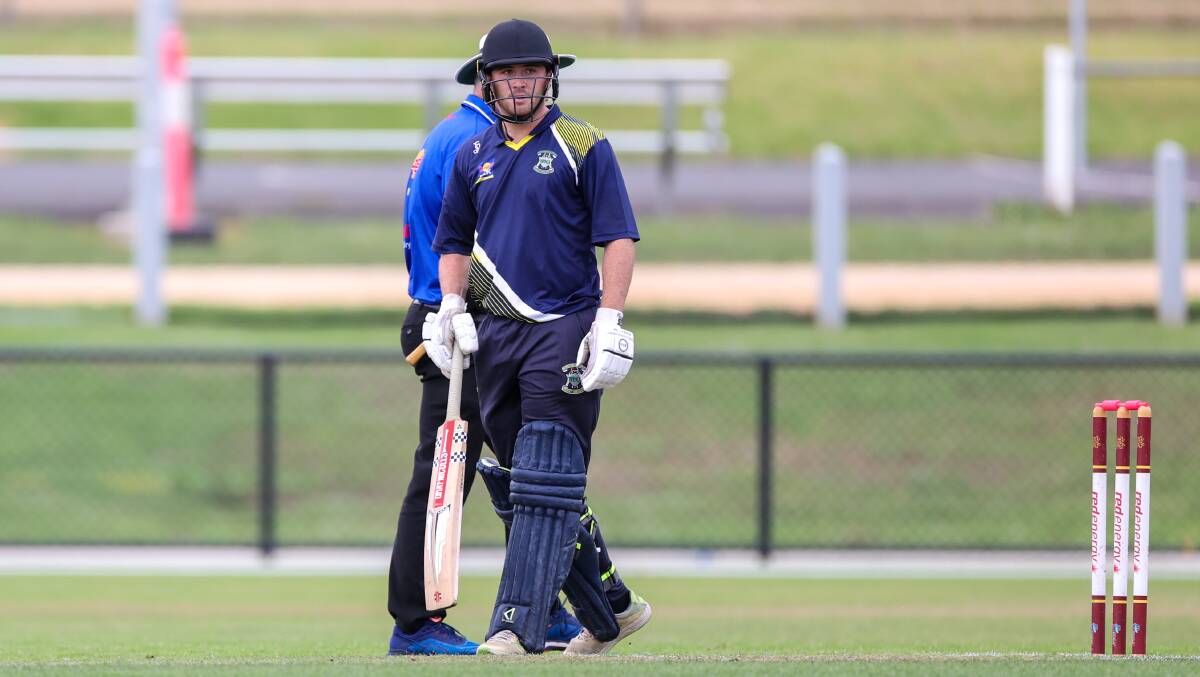 Theo Opperman batting for Warrnambool in a festival of cricket match recently.