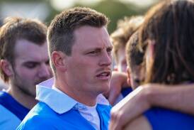 Russells Creek coach Dylan Herbertson is pleased with his premiership contending side's form. Picture by Anthony Brady
