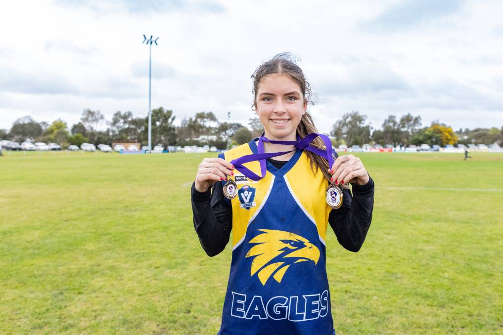 Arlie Kelson won a best-on-ground medal for North Warrnambool Eagles.
