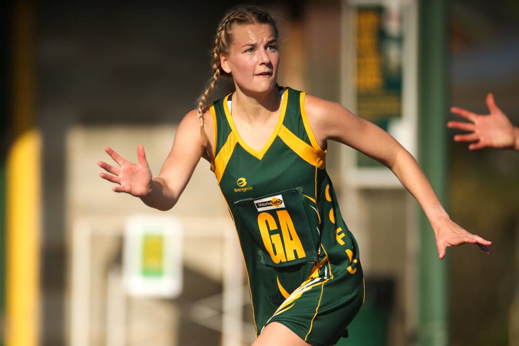 IMPORTANT WIN: Old Collegians' Sheridan Krause presents an option during the A Grade clash. Picture: Chris Doheny