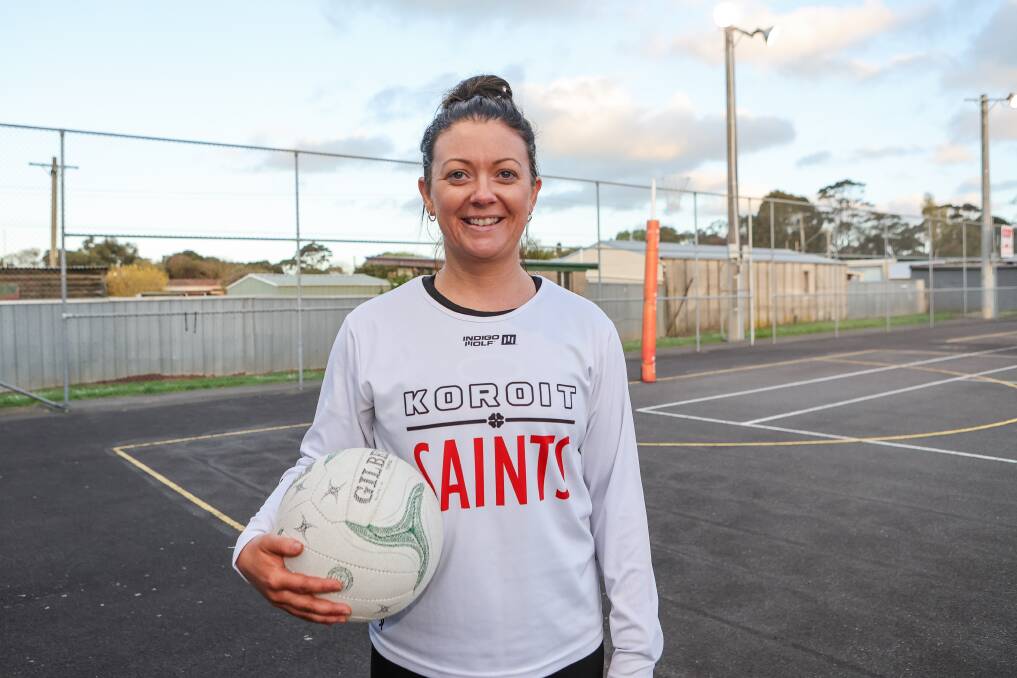 Koroit veteran Jenna Mahony is all smiles at training as she gears up for her eighth grand final.