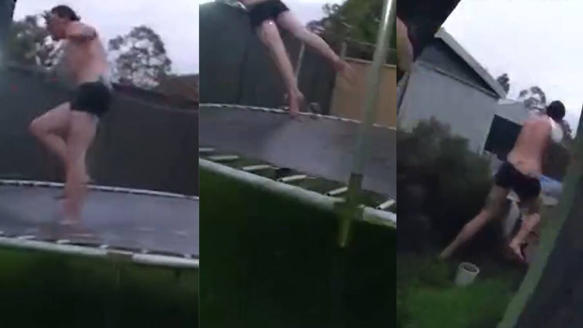 Bodycam footage shows the Perth man's alleged attempted escape from police. Picture supplied