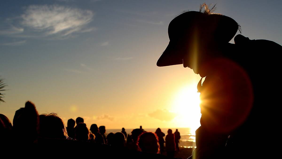 Anzac dawn service at Currumbin Surf Life Saving Club on the Gold Coast. File picture
