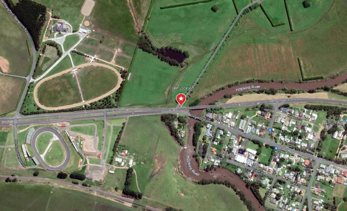 The location of the crash.