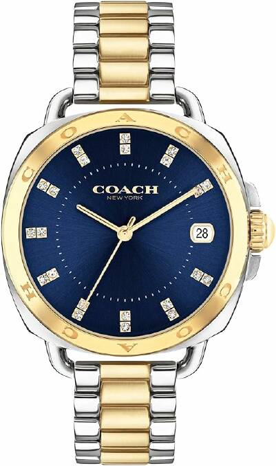Coach Women's Tatum 14504160 Qtz Basic Calendar Watch, Navy Dial. Photo supplied by Amazon. 