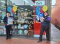 Staff at Slade's Newsagency and Lotto in Hamilton celebrate the win. Picture supplied