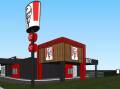 Warrnambool will soon be home to a second KFC. This is an artist's impression of what the store will look like.