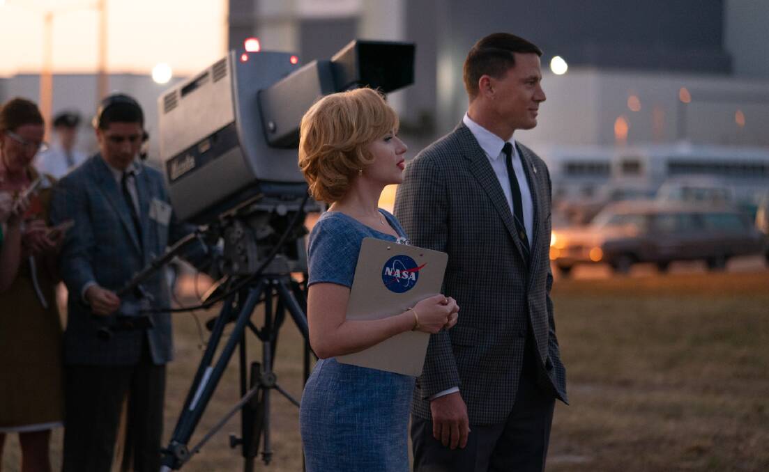 Scarlett Johansson and Channing Tatum in Fly Me to the Moon. Picture Sony Pictures