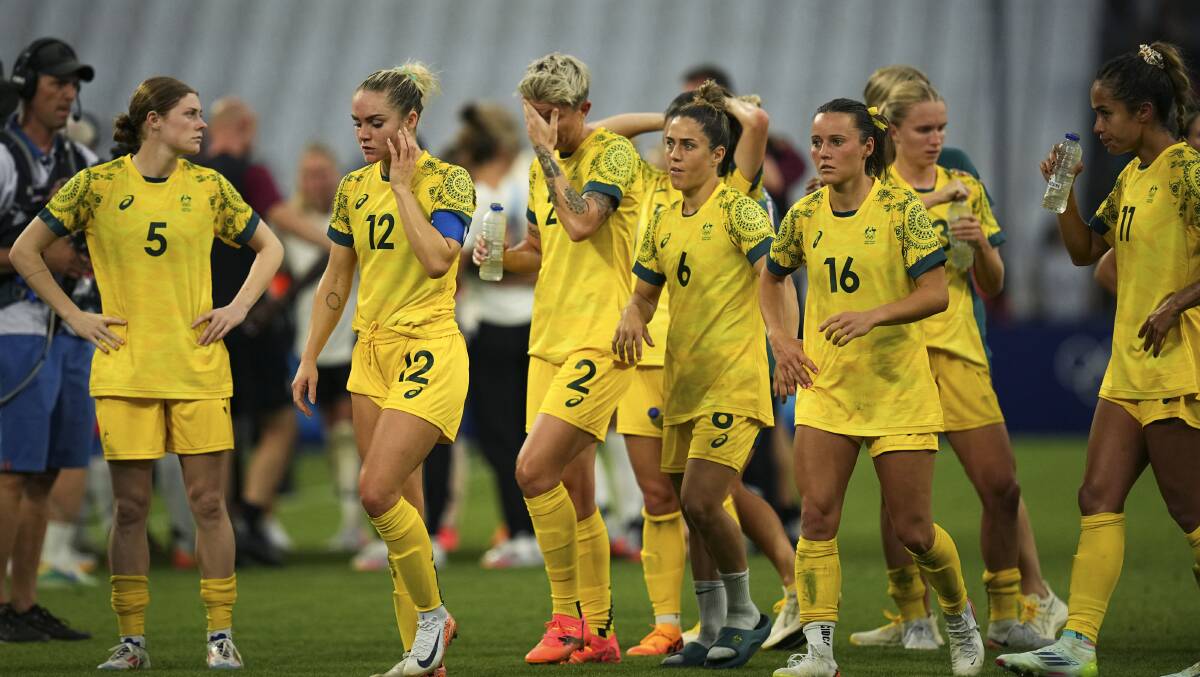 The Matildas were given a wake-up call in their first Olympic match. Picture AAP