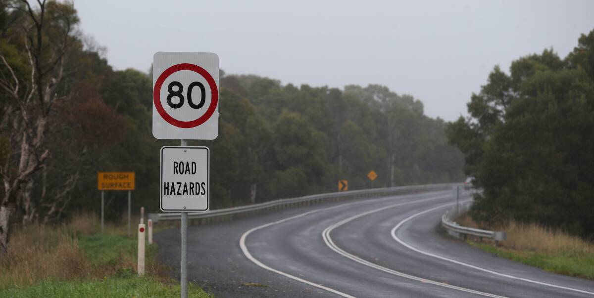 Quick fix: Moyne Shire councillor Colin Ryan has blasted VicRoads' preference to lower speed limits at the Garvoc overpass on the Princes Highway rather than fix problems with the road. Picture: Damian White.