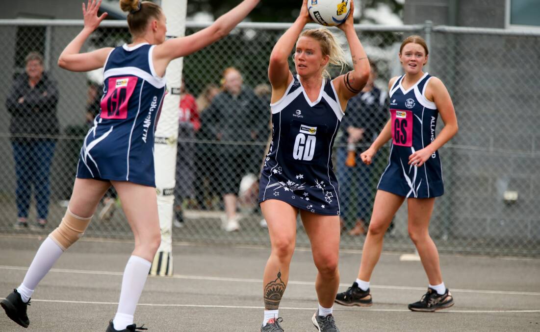 Going well: Nirranda recruit Chantelle Moloney has been a good addition this year. Picture: Chris Doheny