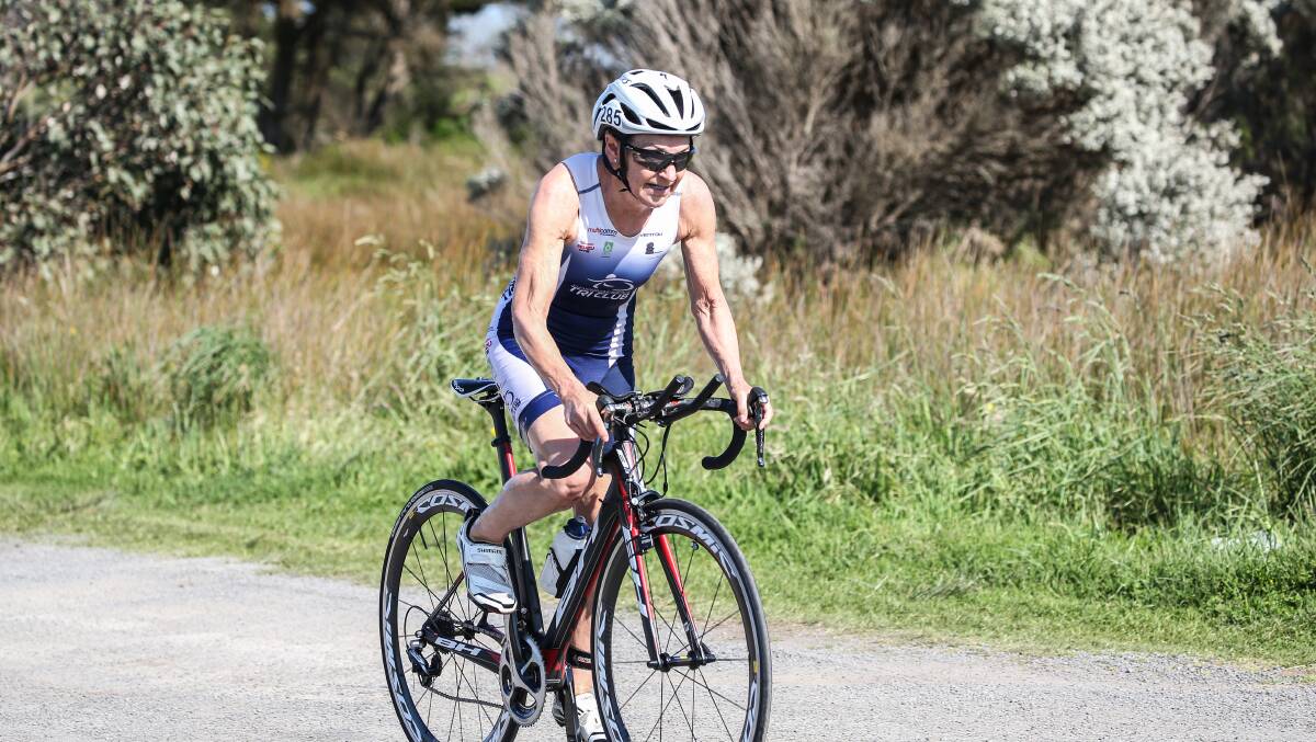 Speedy: Jenny Dowie was the fastest female in the Warrnambool Tri Club's inaugural virtual time trial. 