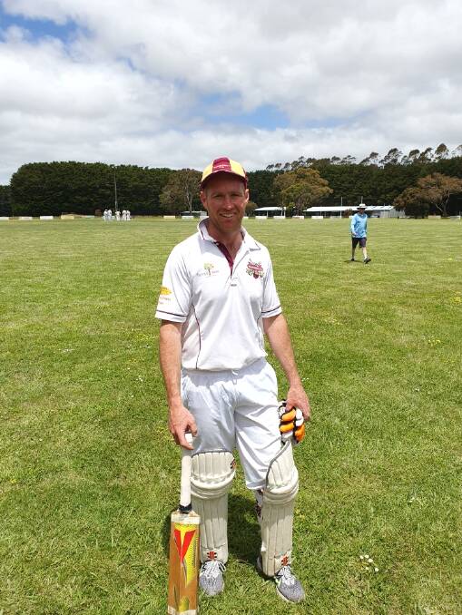 Every wicket counts: Pomborneit's number 11 batsman Brad Hillman scored 53 as he and Steve Murphy put on a 67-run 10th wicket partnership against Simpson.