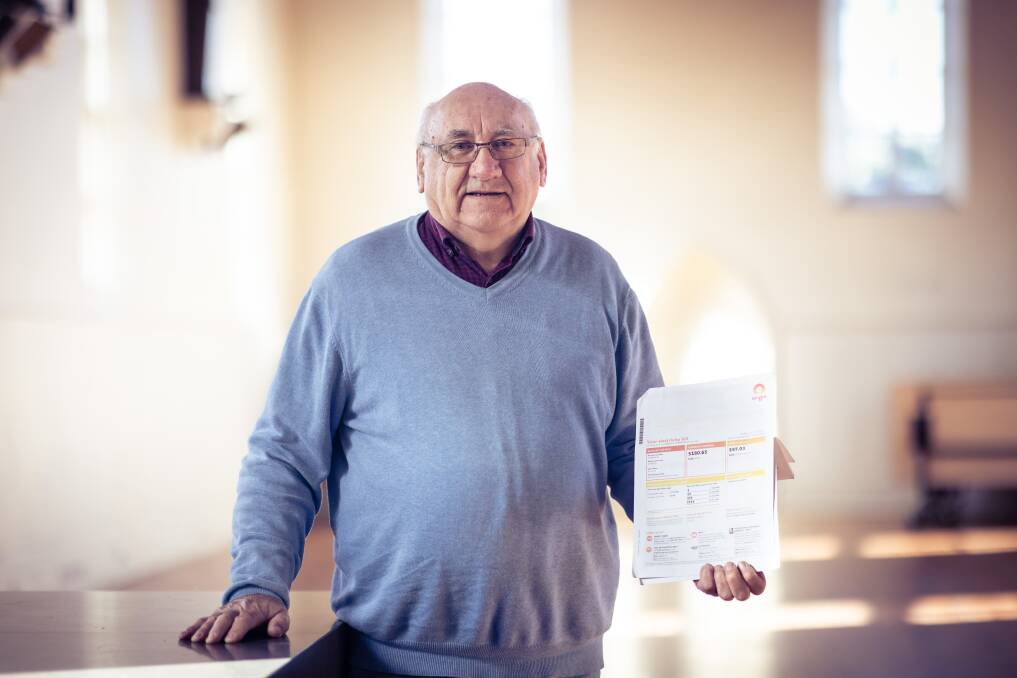 St Vincent de Paul St Joseph's conference president Chris Pye and church volunteers will help residents apply for the $250 power saving bonus on Saturday in a bid to assist with rising living costs. Picture by Sean McKenna