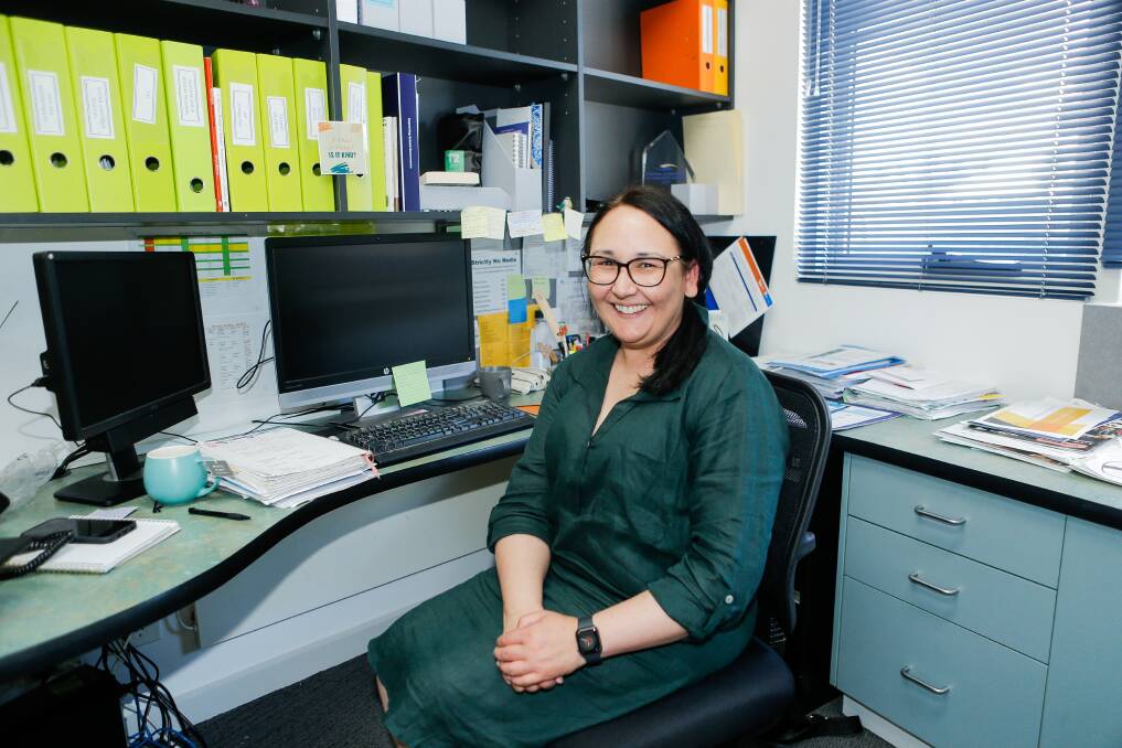 Warrnambool East Primary School has recorded a higher percentage of students who are either strong or exceeding in reading, writing, spelling and numeracy in years three and five, compared to similar schools. Pictured is WEPS principal Marina Milich. Picture by Anthony Brady 