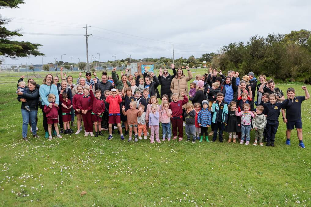Port Fairy residents are excited about the town's new co-located playground and skate park at Russell Clark Reserve. Picture by Anthony Brady