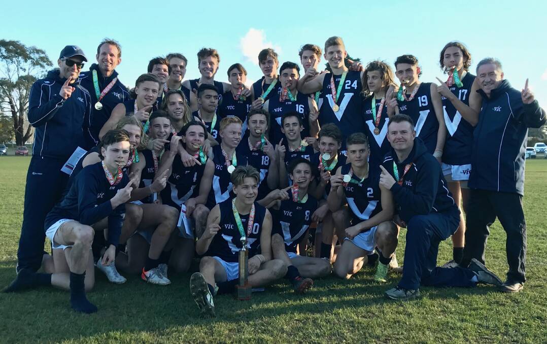 NUMBER ONE: Victoria won the 2019 School Sport Australia under 15 boys' football championship in Tasmania. 