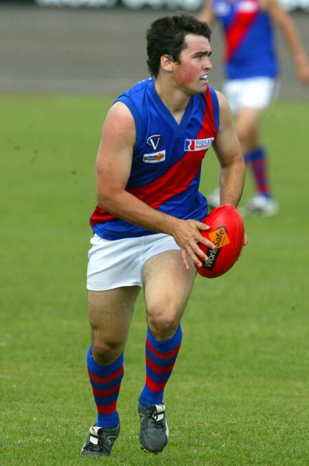 Tradition: James Moloney's older brother Xavier playing for Terang Mortlake in 2007.