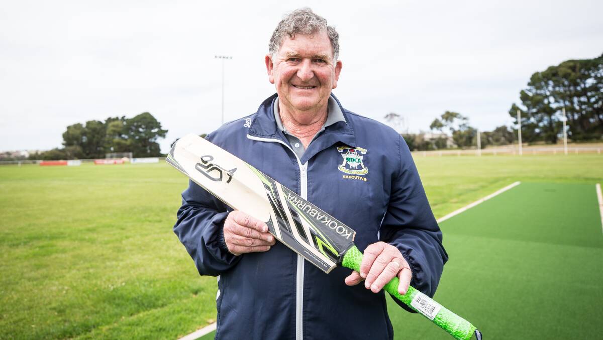 WEATHER WOES: Warrnambool and District Cricket Association chairman Gordon McLeod at Russells Creek's Mack Oval.