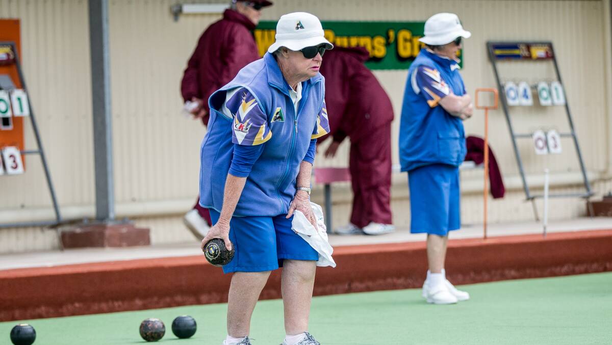 CLOSE: Brenda Hawker's rink went down by two shots in Warrnambool Gold's victory over Terang Gold on Tuesday. 