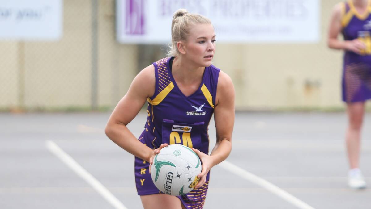 LEARNING FROM THE BEST: Port Fairy's Carly Watson is helping mentor the club's 17 and under side alongside Chelsea McMahon in 2020. Picture: Morgan Hancock