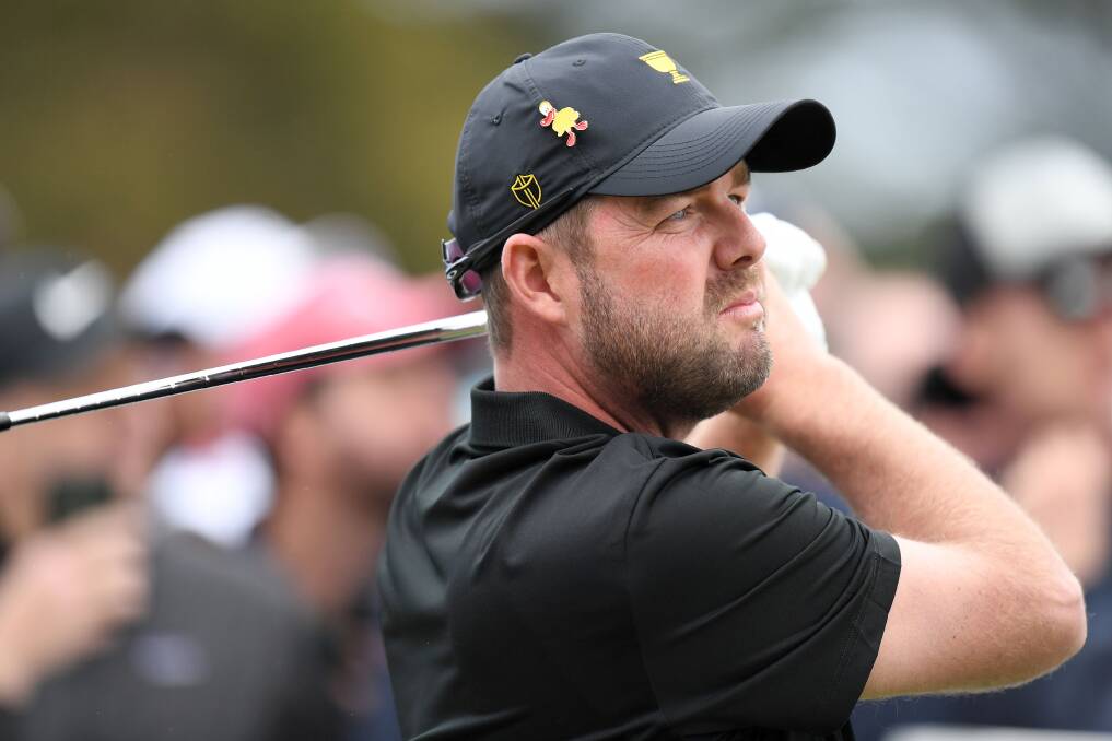 SOLID OPENING: Marc Leishman fired an even-par first round in blustery conditions on Friday morning. Picture: Morgan Hancock