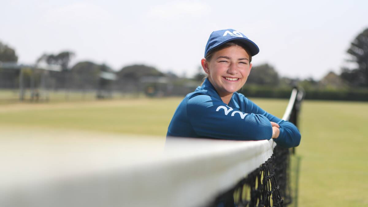 Excited: Warrnambool's Emily Mahony, 14, will be a ballkid at this year's Australian Open. Picture: Morgan Hancock