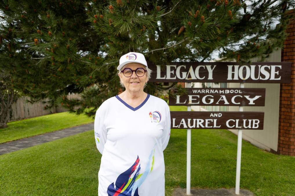 Warrnambool Legacy president Charmian Morris outside the group's Banyan Street base. Picture by Anthony Brady