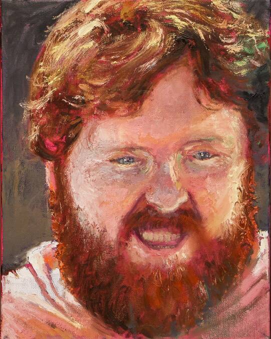 Harley Manifold's portrait of Matthew Clarke featured in the 2023 Warrnibald art prize. Picture: Anthony Brady