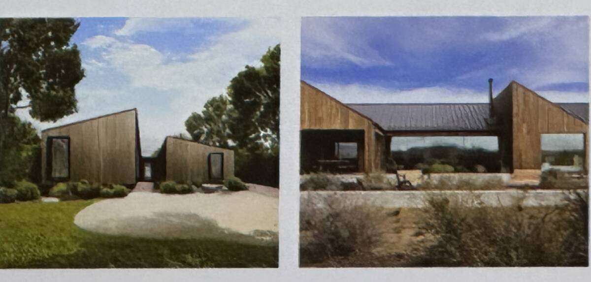 Some designs of what the relocatable houses could look like at Dennington.
